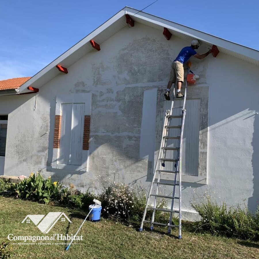 Peinture toiture à Pessac - Compagnon de l'Habitat